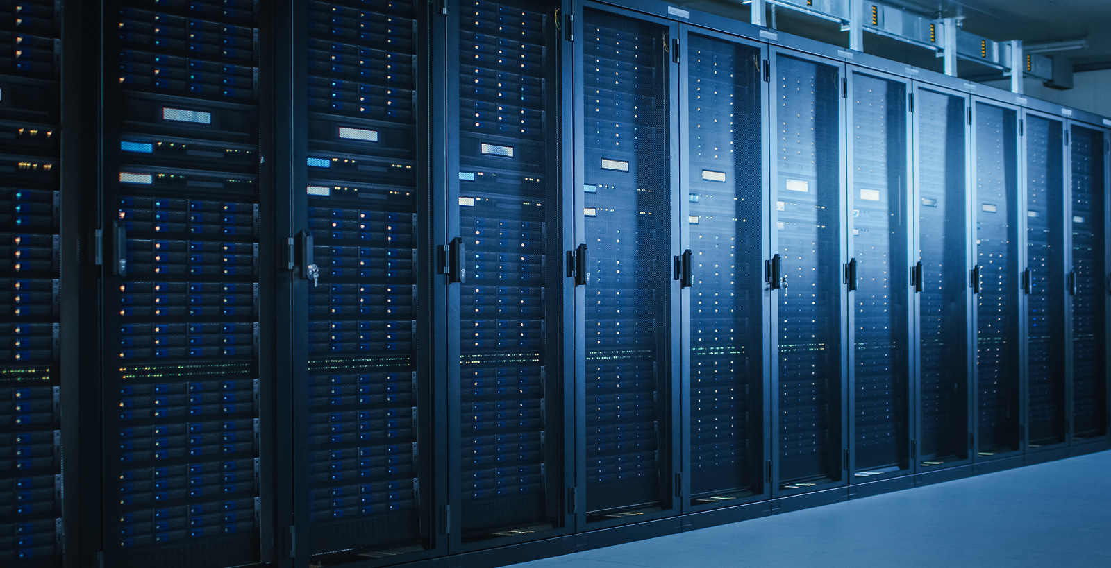 Secure server racks inside a data centre Perth supporting reliable IT infrastructure and data management in Australia.